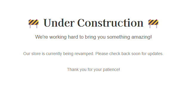 Under construction